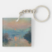 Porte-clés Claude Monet - Coucher de soleil sur la Seine à La (Dos)