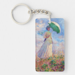 Porte-clés Claude Monet - Femme à l'ombrelle tournée vers la