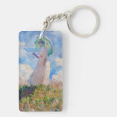 Porte-clés Claude Monet - Femme avec Parasol face à gauche (Dos)