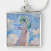 Porte-clés Claude Monet - Femme avec Parasol face à gauche (Devant)