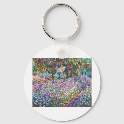 Porte-clés Claude Monet - Le jardin de l'artiste à Givern (Recto)