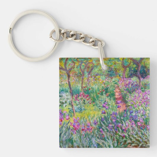 Porte-clés Claude Monet - Le jardin d'Iris à Giverny (Devant)