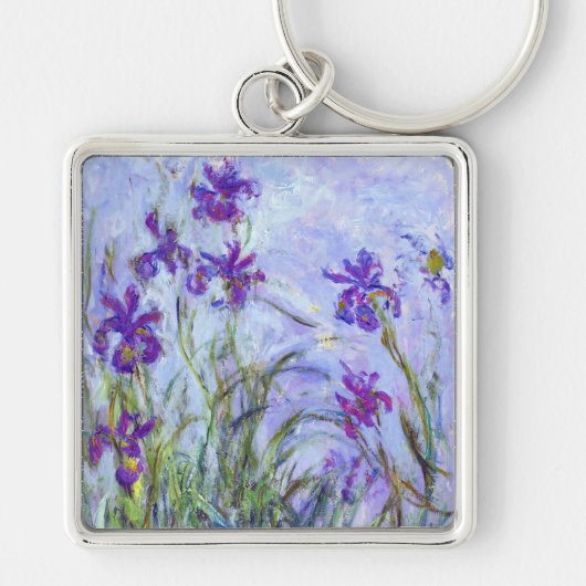Porte-clés Claude Monet - Lilac Irises / Iris Mauves (Devant)
