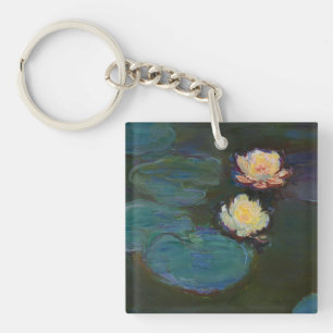 Porte-clés Claude Monet Nymphéas Art Impressionniste à l'Huil