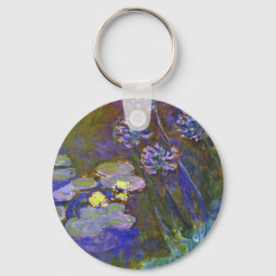 Porte-clés Claude Monet Nymphéas et Agapanthus