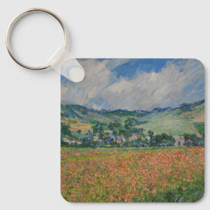 Porte-clés Claude Monet Painting, Champ de pavot à Giverny
