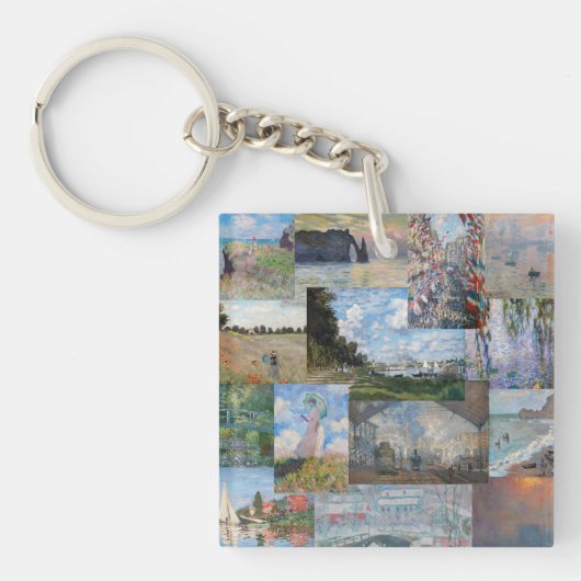 Porte-clés Claude Monet - Patchwork de chefs-d'oeuvre (Devant)