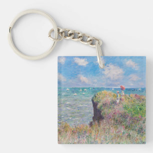 Porte-clés Claude Monet - Promenade sur la falaise à Pourvill