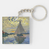 Porte-clés Claude Monet - Voilier au Petit-Gennevilliers (Dos)