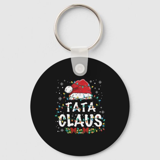 Porte-clés Claus Funny Christmas Lights Pajama Family Matchin (Recto)
