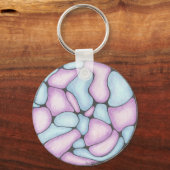 Porte-clés Clavier Abstrait doodle art. (Verso)