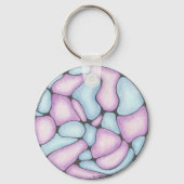 Porte-clés Clavier Abstrait doodle art. (Verso)