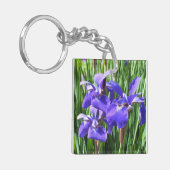 Porte-clés Clavier Acrylique Purple Irises (Devant gauche)