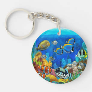 Porte-clés Clavier aquarium