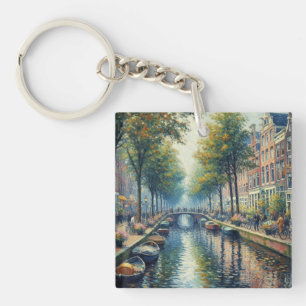 Porte-clés Clavier - Automne après-midi au Canal