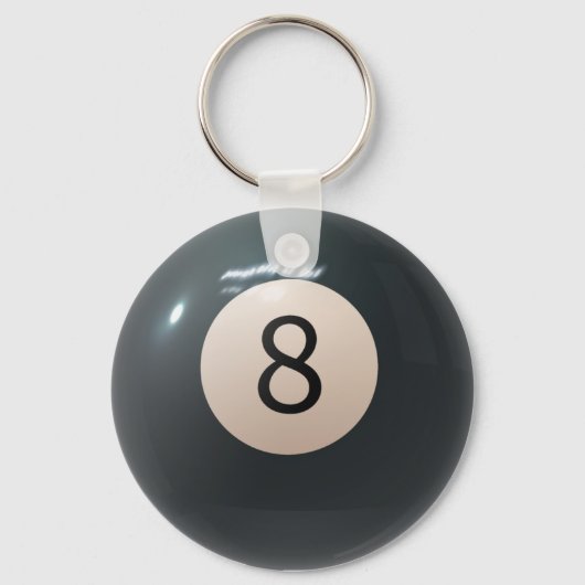 Porte-clés Clavier Billiard Pool Huit Porte - clé à billes (Recto)