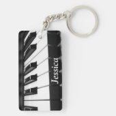 Porte-clés Clavier Classique Noir et Blanc (Dos)
