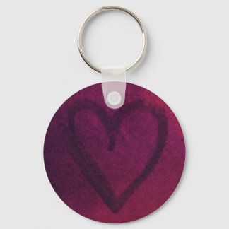 Porte-clés Clavier Coeur rouillé (rose profond)