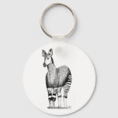 Porte-clés Clavier d'art okapi (Recto)