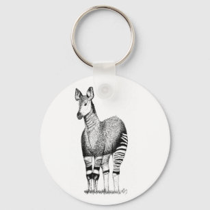 Porte-clés Clavier d'art okapi