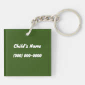 Porte-clés Clavier de balise ID enfant (Dos)