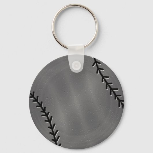 Porte-clés Clavier de baseball Faux Pewter (Recto)