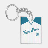 Porte-clés Clavier de baseball Softball Jersey (Devant gauche)