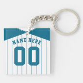 Porte-clés Clavier de baseball Softball Jersey (Dos)