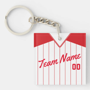 Porte-clés Clavier de baseball Softball Jersey