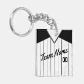 Porte-clés Clavier de baseball Softball Jersey (Devant gauche)