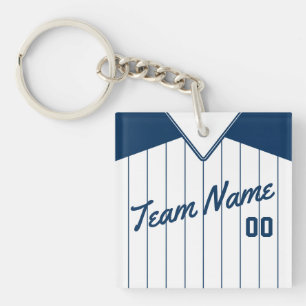 Porte-clés Clavier de baseball Softball Jersey