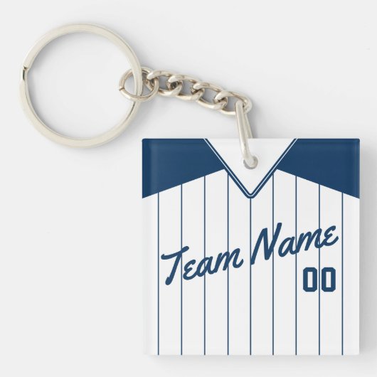Porte-clés Clavier de baseball Softball Jersey (Devant)