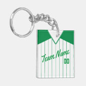 Porte-clés Clavier de baseball Softball Jersey (Devant gauche)