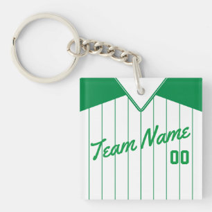Porte-clés Clavier de baseball Softball Jersey