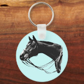 Porte-clés Clavier de cheval Thoroughbred (Recto)