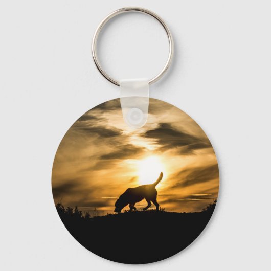 Porte-clés Clavier de chien du Labrador (Recto)