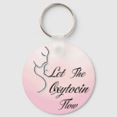 Porte-clés Clavier de citation d'allaitement inspiré (Recto)