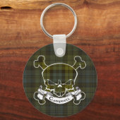 Porte-clés Clavier de crâne Campbell Tartan (Recto)