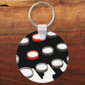 Porte-clés Clavier de machine à écrire ancienne de style rétr (Recto)