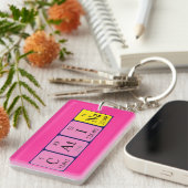 Porte-clés Clavier de nom de table périodique Catina (Devant droit)