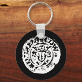 Porte-clés Clavier de pièce martelé, détecteur de métal cadea (Recto)