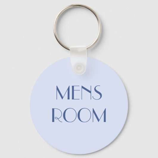 Porte-clés Clavier de salle de toilettes pour hommes (Recto)