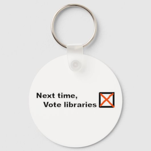 Porte-clés Clavier des bibliothèques de vote (Recto)