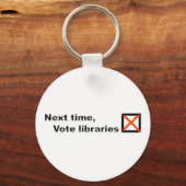 Porte-clés Clavier des bibliothèques de vote (Recto)