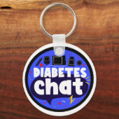 Porte-clés Clavier #diabeteschat (Recto)