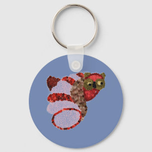 Porte-clés Clavier du bouton d'arrondi du hibou