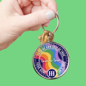 Porte-clés Clavier du jeton de récupération LGBT Rainbow NA A