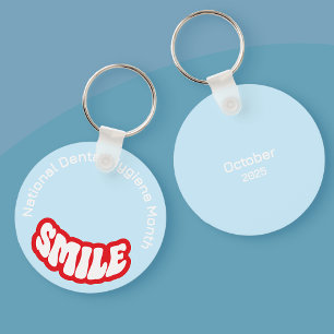 Porte-clés Clavier du Mois national de l'hygiène dentaire/