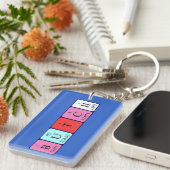 Porte-clés Clavier du nom périodique du tableau de boutons (Devant droit)