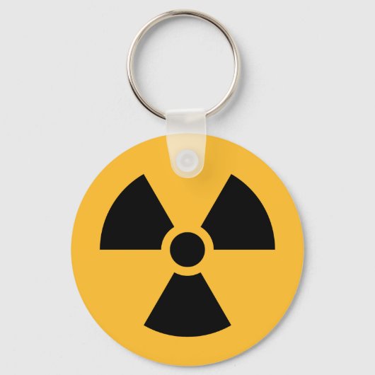 Porte-clés Clavier du symbole de radiation nucléaire (Recto)